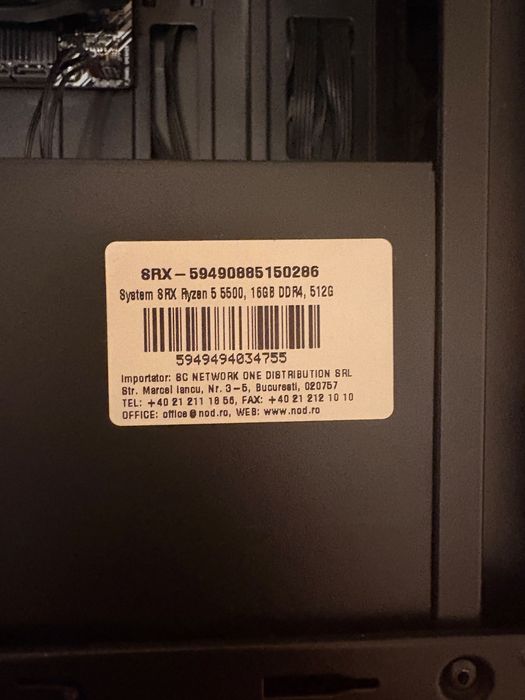 PC Gaming / Desktop Ryzen 5 5500 + RTX 3050 + 16GB RAM + SSD 512GB