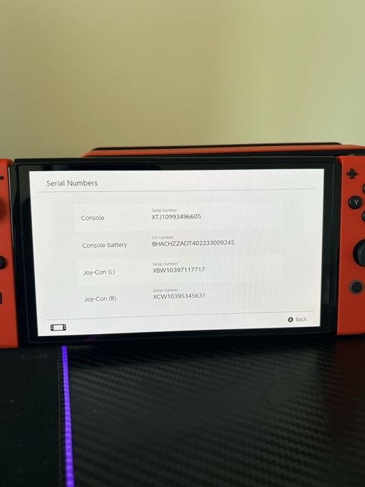 Nintendo Switch oled Mario edition