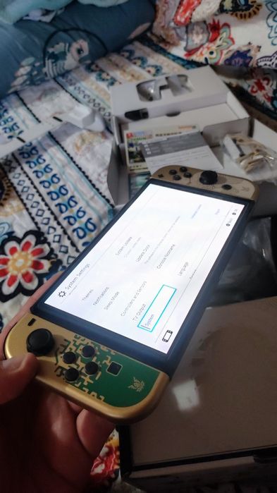 Consola Nintendo Switch Oled foarte rara colectie  Zelda TOK Fortnite