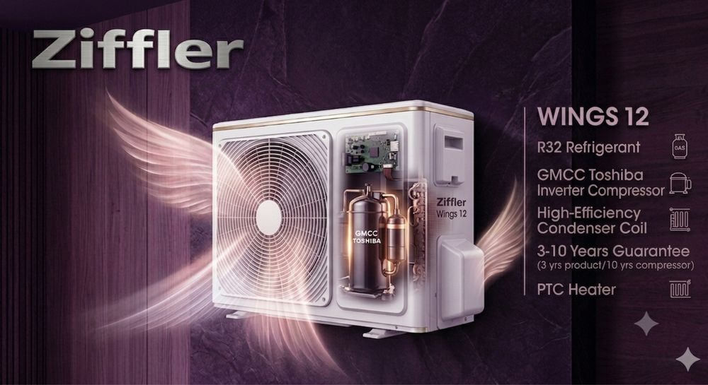Кондицонер Ziffler R32/Gmcc Toshiba/Ptc Heater/3d airFlow/3-10гарантия