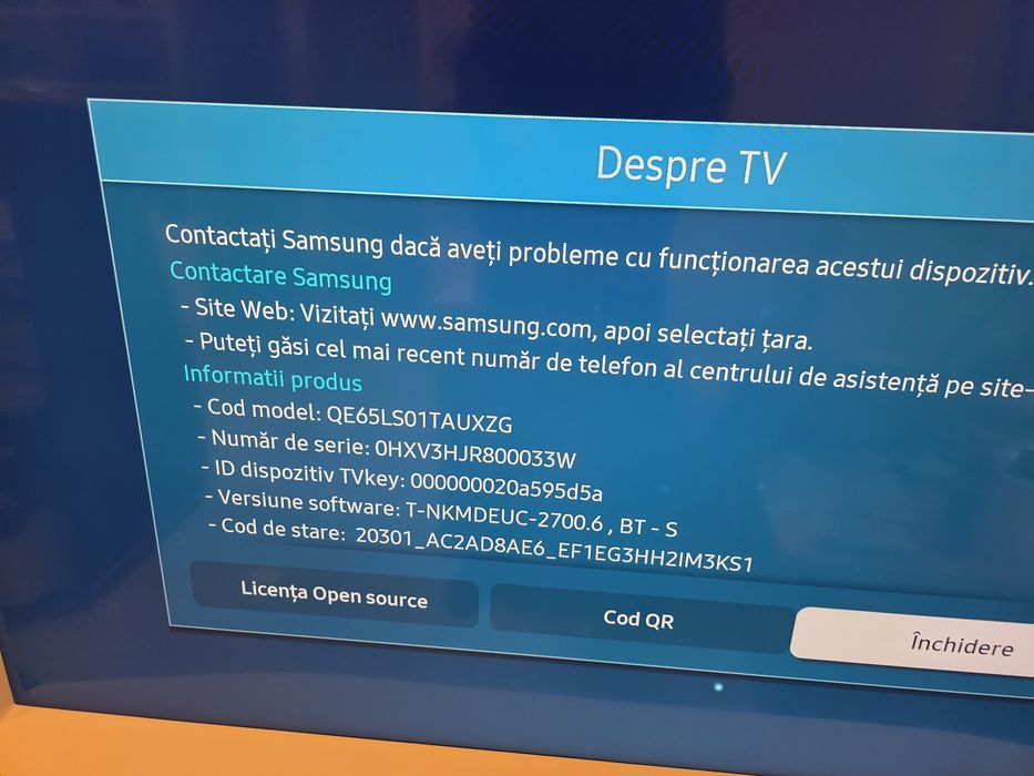 Tv Samsung The Serif QE65LS01TAUXZG 163cm White impecabil garantie