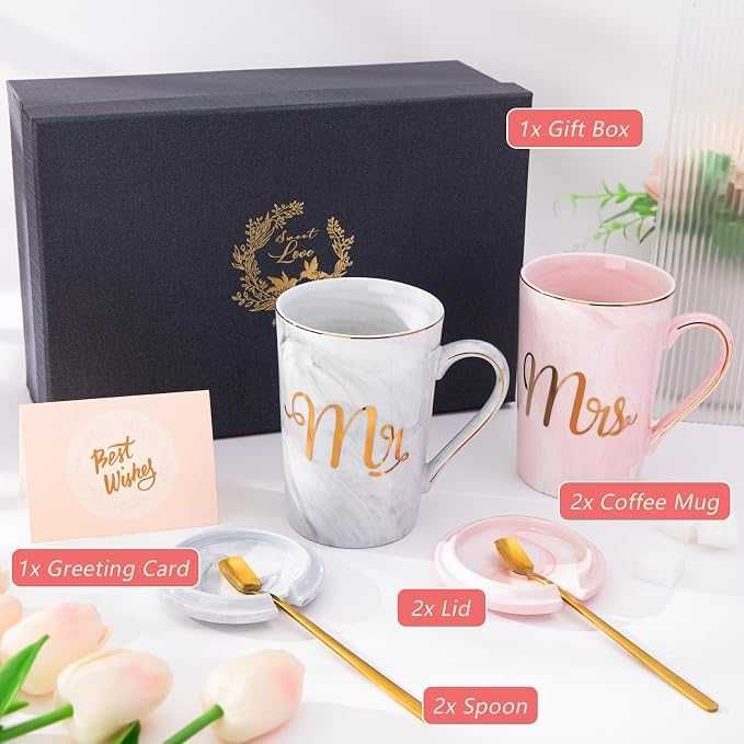 Комплект чаши за него и за нея Mr. и Ms.