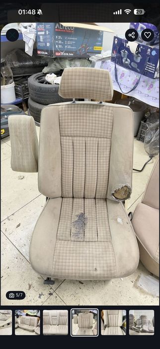 Бежевый салон w124