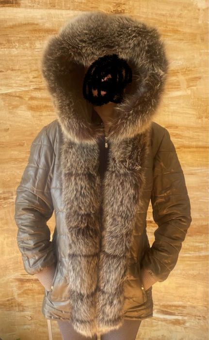 Парка с естествен косъм 3 в 1