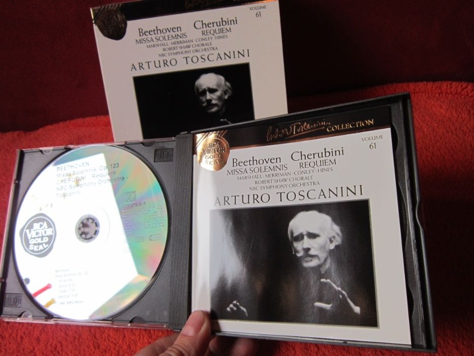 cadou rar Toscanini Beethoven Cherubini RCA gold seal cd Germania 1990