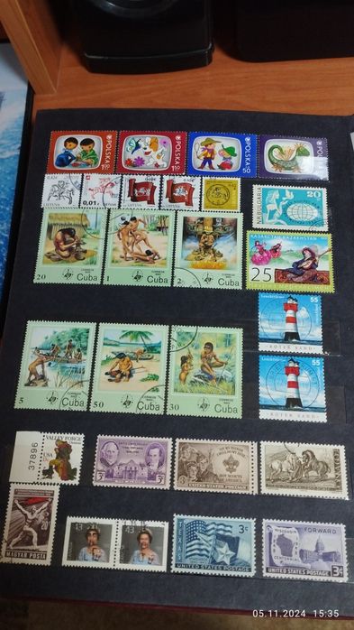 Почтовые марки..