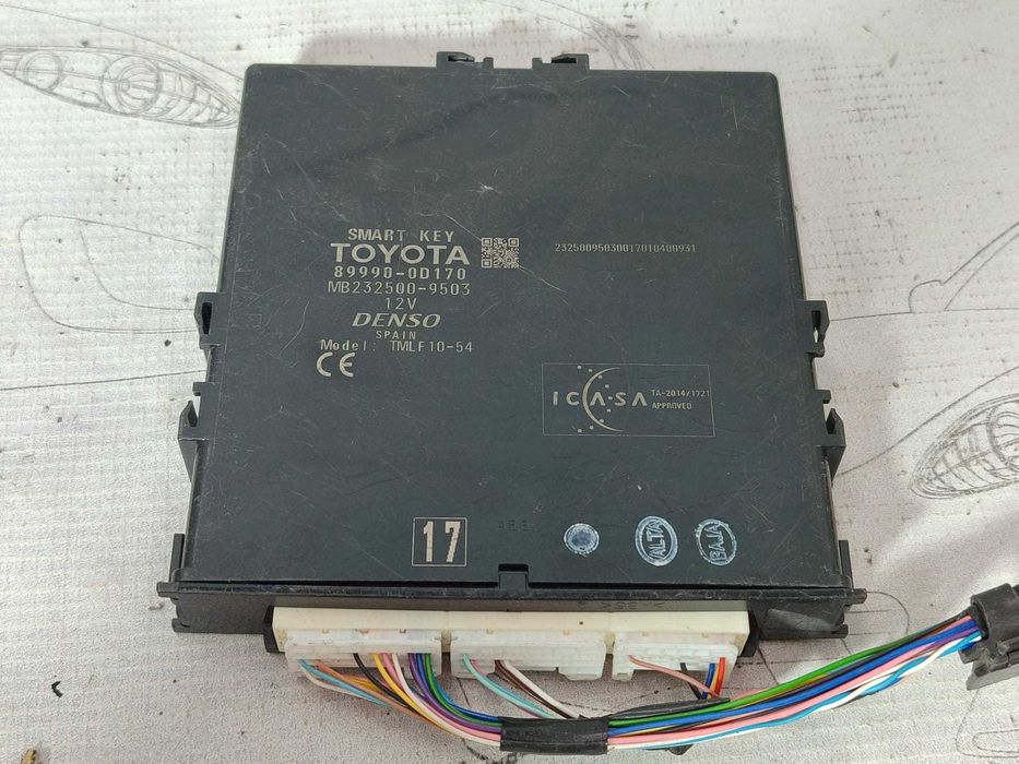 Modul smart key Toyota Yaris COD: 89990-0D170 2017 / [2012-2014] / (5G3)
