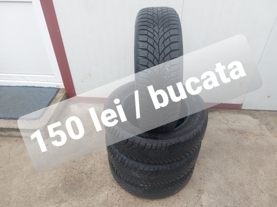 150 lei bucata!Set anvelope M+S/IARNA 195 60 r16 Continental 2023!7 mm