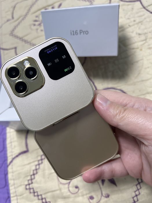 Мини телефон i16 pro с интернет 2G (с отделна карта)
