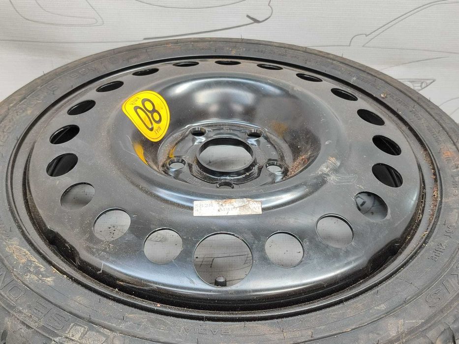 Roată de rezervă slim 5x105 T125/70 R16 DOT 3615 Opel Mokka (2012-2016) Cod:16X4TH2IS49 (3D)