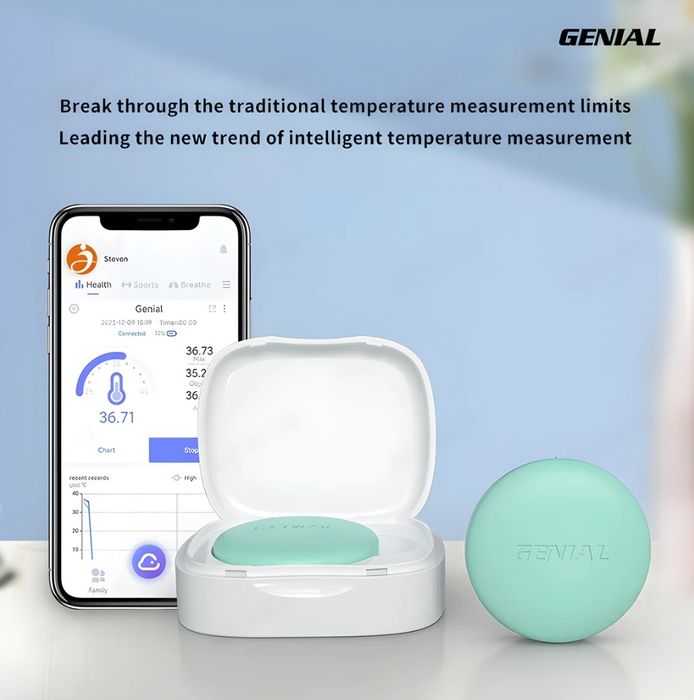 Смарт термометър Genial с приложение и аларма при температура 24/7