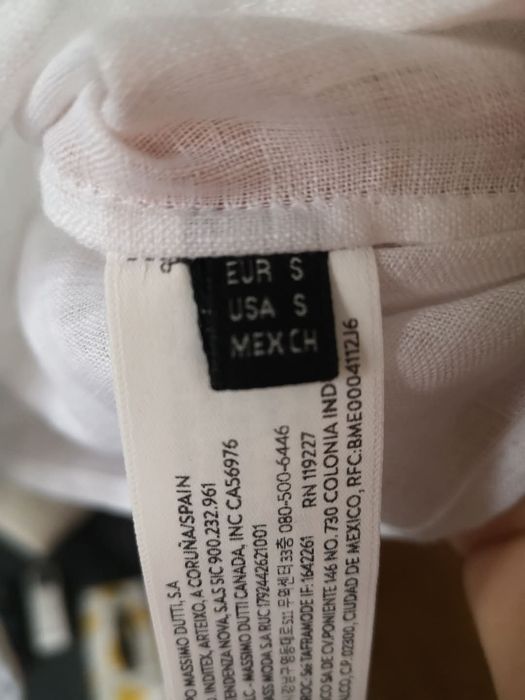 Ленен топ Massimo Dutti