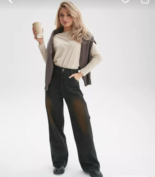 Джинсы клеш y2k новые