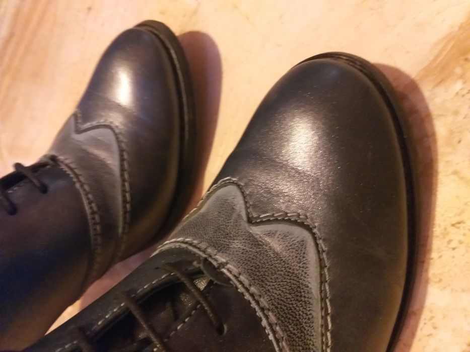 Pantofi Oxford cu șiret piele, marimea 36