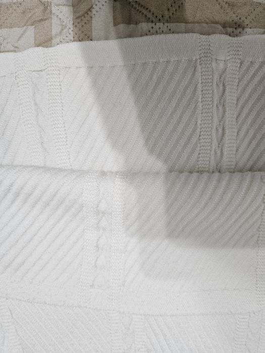 Юбка белая вязаная