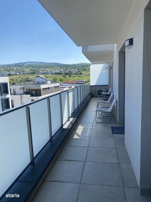 Apartament 3 camere, 68mp + 15mp terasa, bloc nou, centru Borhanci