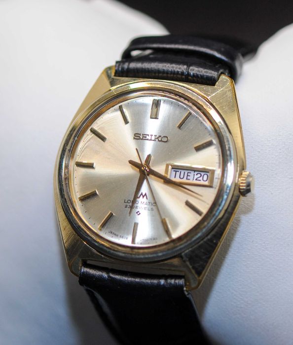 Мъжки японски автоматичен часовник - Seiko Lord Matic - 5606 - 7000
