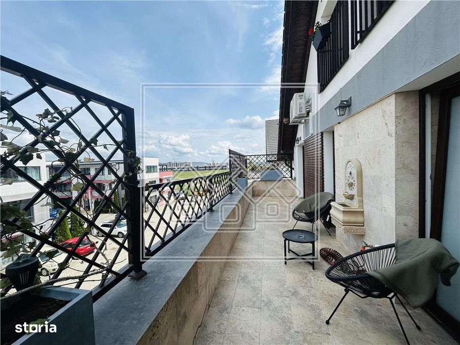 Penthouse cu 4 camere si terasa, mobilat si utilat, Calea Cisnadiei
