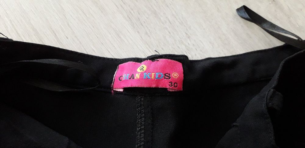 Черен панталон за момиче р.128-134