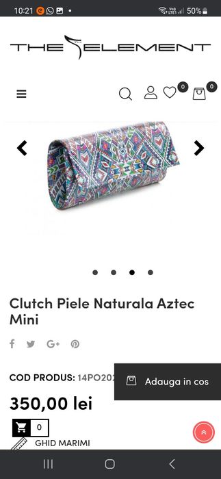 Mini Clutch cu lanț și închidere cu magnet