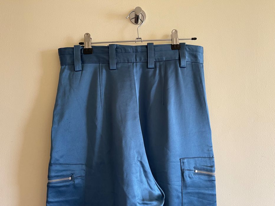 Yohji Yamamoto Y-3 pantaloni cropped cargo matase