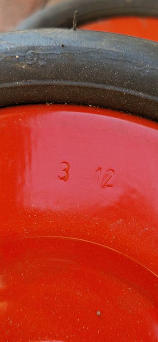 Vând Set 2 Roți mefro RX 230x80 – Cauciuc Plin (fără pană), Jantă Metalică.nou