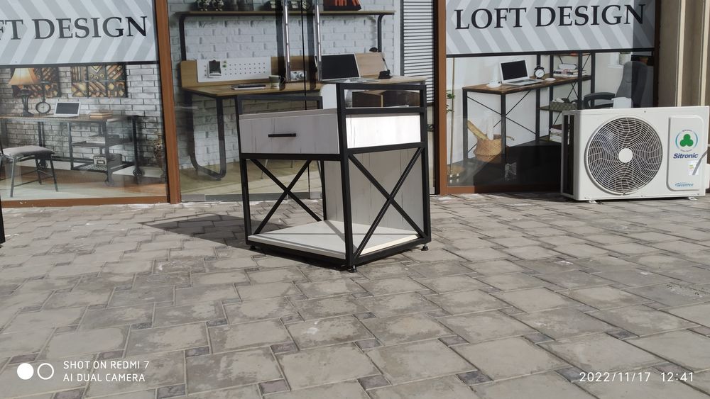 мебель подставка шкафчик Офисная Тумба для принтера в стиле лофт