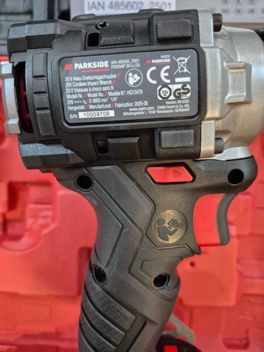 Masina de insurubat (impact) cu acumulator PARKSIDE PDSSAP 20-Li D3