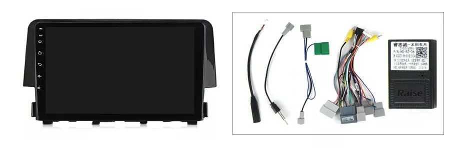 NAVIGATIE Android 14 Honda Civic 2015 - 2020  Waze CarPlay + CAMERA