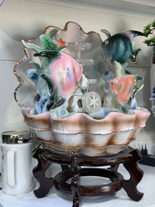 Керамический фонтан «Акварельная гармония» – увлажнитель воздуха

Назв