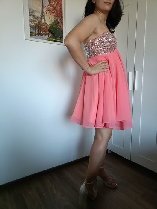 Rochie de ocazie corai, mărimea M