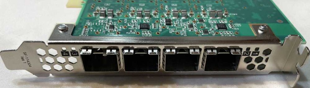 40Gb - 4x Port 10Gb SFP+ NAS/AI мрежов адаптер /NIC карта +4трансивъра