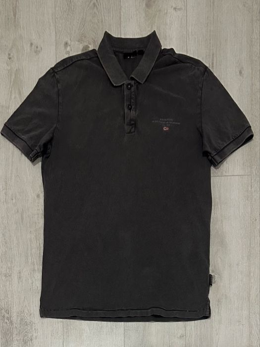 Napapijri мъжка поло тениска L оригинал, сива