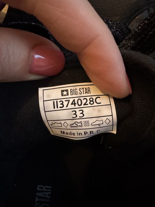 Tenisi fete Big star negru  33