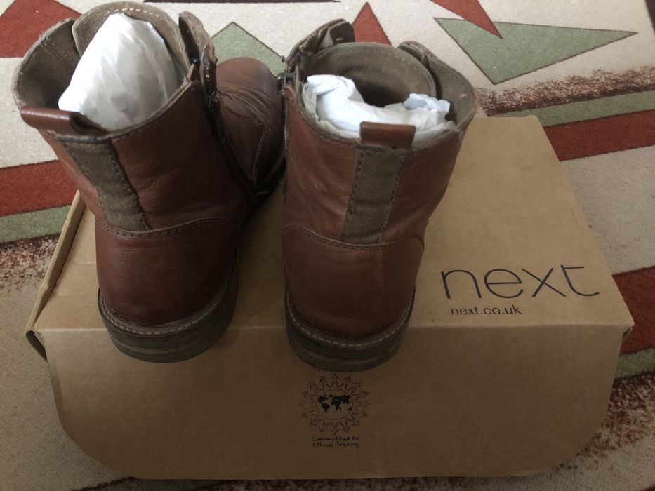 Мъжки кожени боти Next, размер 42