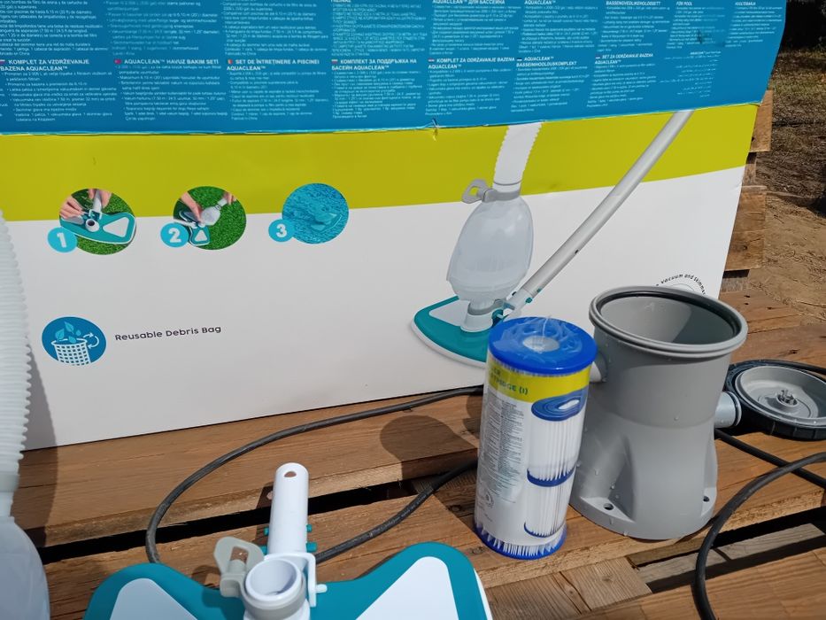 Помпа за басейн и прахосмукачка