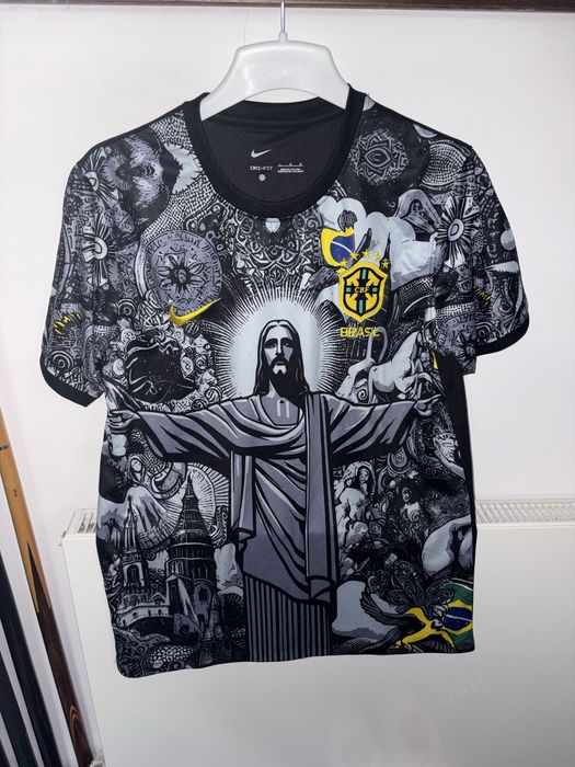 Tricou L Brasil Nou Negru Gri