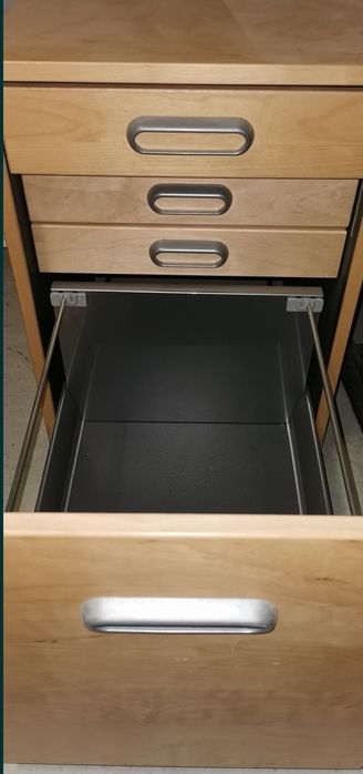 Casetiera Rollbox cu cifru si roti, dulap