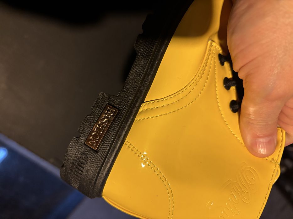 Детски лачени обувки - тип кубинки