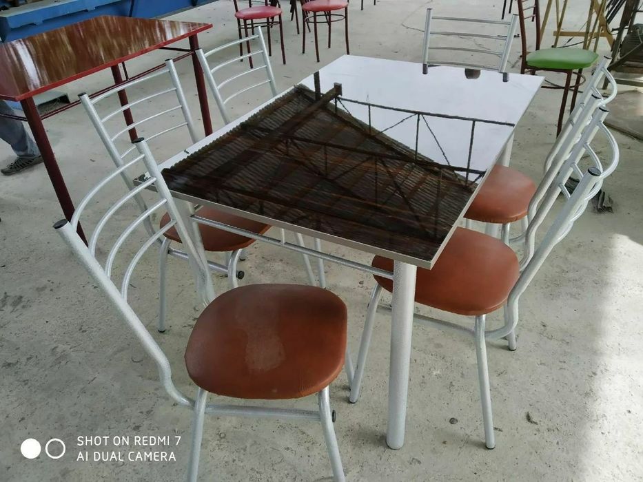 стол и стул из нержавейки