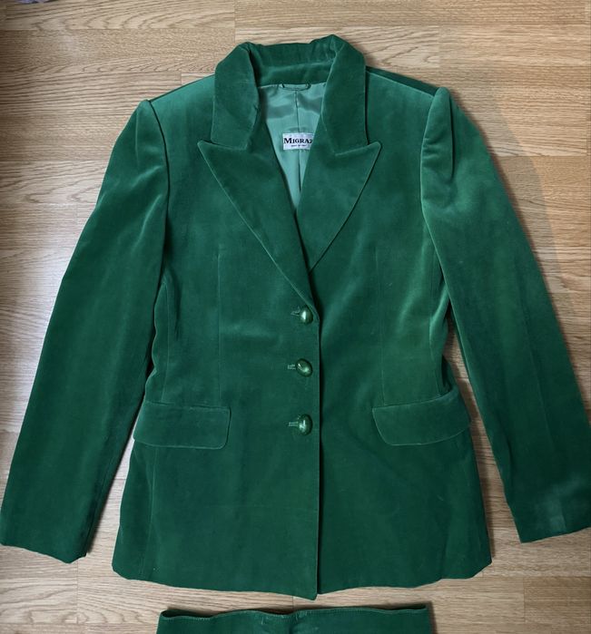 Compleu verde catifea