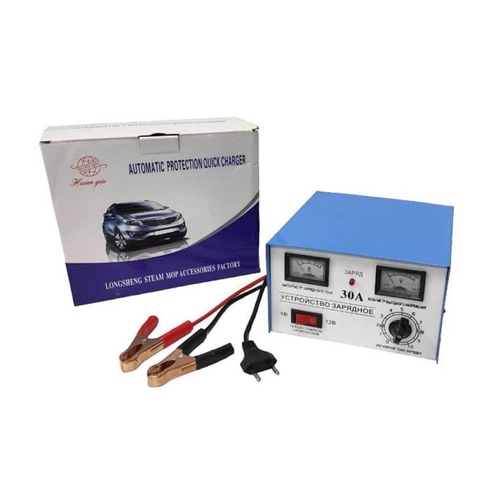 Зарядно устройство за автомобилни и мотоциклетни акумулатори - 30A, 6V/12V
