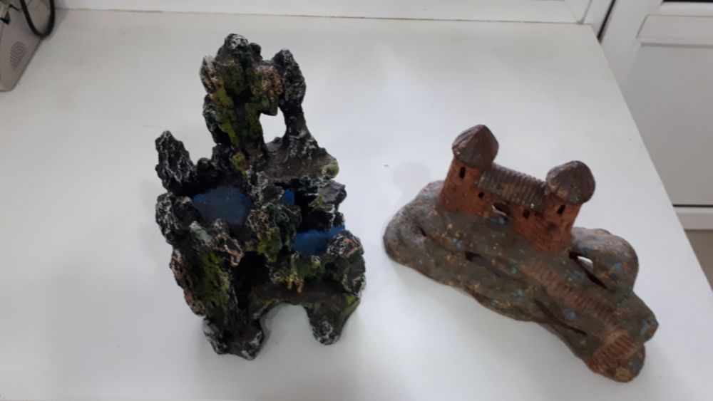 декор "затонувшие замки" для аквариума