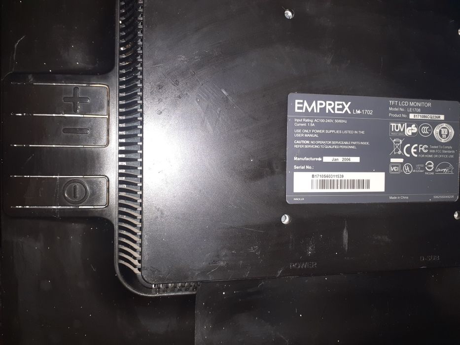 Monitor LCD,de de 14",în stare buna de funcționare.