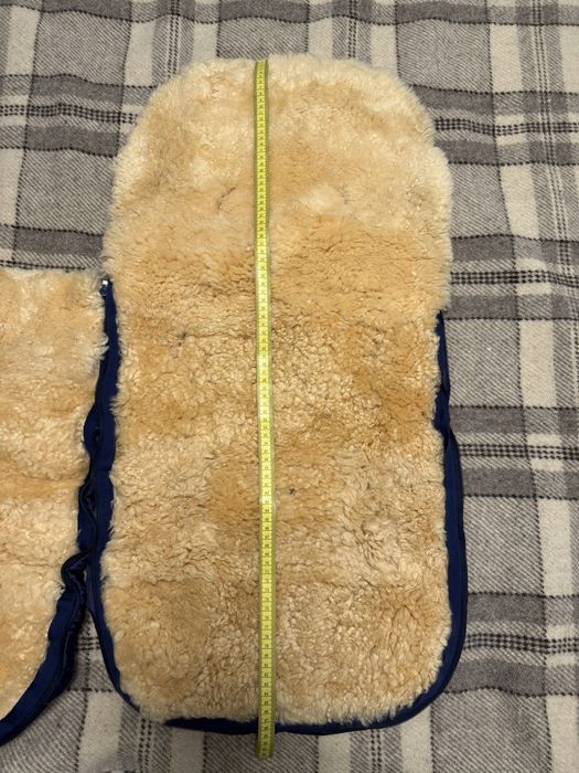 Чувалче за бебешка количка с подплата от естествена овча кожа