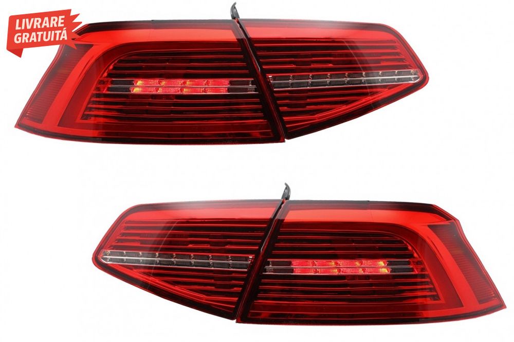 Stopuri LED VW Passat B8 3G (2015-2019) Sedan Matrix R line cu semnal
