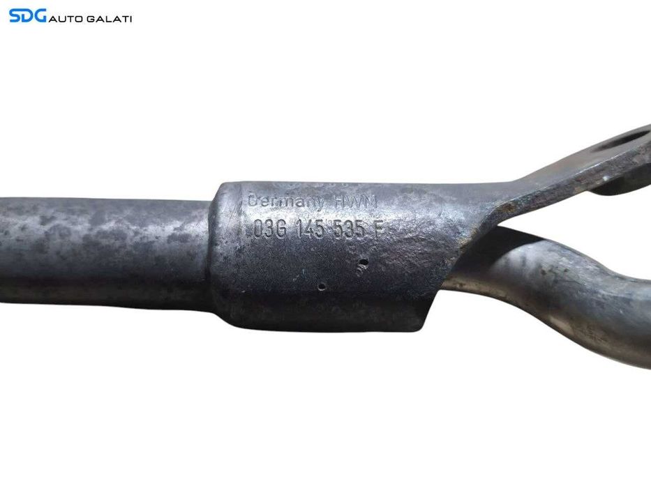 Conducta Teava Retur Ulei Turbo Turbina Turbosuflanta Volkswagen Touran 1.9 TDI BLS 2003 - 2010 Cod 03G145535F [N2154]