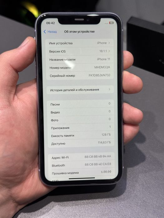 Iphone 11 128gb 74% с гарантией