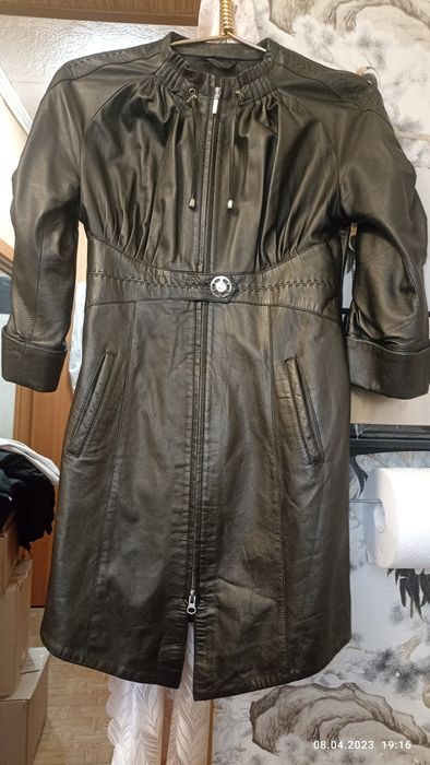 Шикарный кожаный сюртук