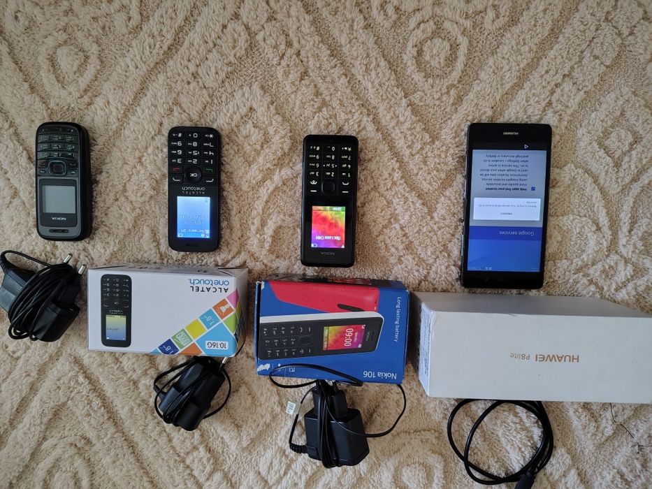 4 телефона за 35€ – Nokia, Alcatel + Huawei (работещи)